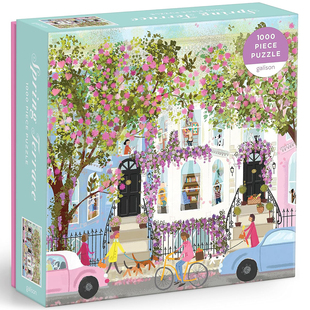 （现货）正版galison 春天的庭院 1000片 美国进口拼图