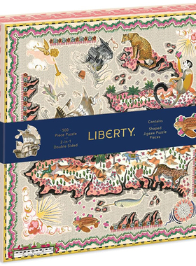 （现货）Galison Liberty Maxine 异形双面拼图 500片美国进口