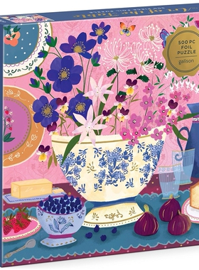 （现货）正版galison 餐桌艺术 金箔装饰 500片 美国进口拼图