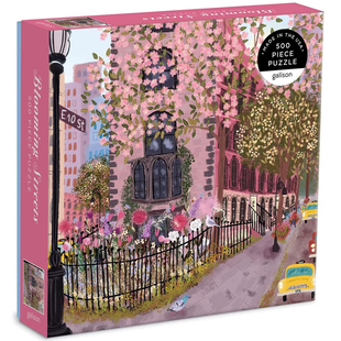 (现货)正版galison 繁花盛开的街道 Blooming500片美国拼图