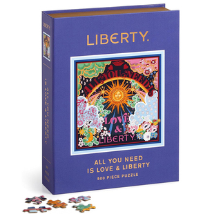 美国进口拼图 500片 现货 正版 galison 金箔装 Love Liberty 饰