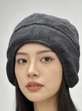 冬季保暖护耳帽户外滑雪防寒抓绒无檐帽细绒长绒男女通用定制图标