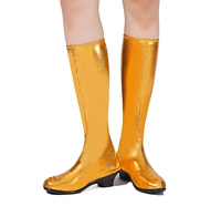 Этика этнических меньшинств, танцевальных туфель, монгольских тибетских тибетских танцевальных ботинок, женский этнический стиль с высоким эластичным длинным цилиндром танцевальные туфли