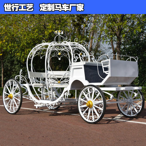 南瓜马车 户外电动观光铁艺欧式婚庆影视道具酒店展览商业巡游 - 封面