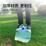 Складная квадратная емкость для воды, портативная поясная сумка, ведро, увеличенная толщина