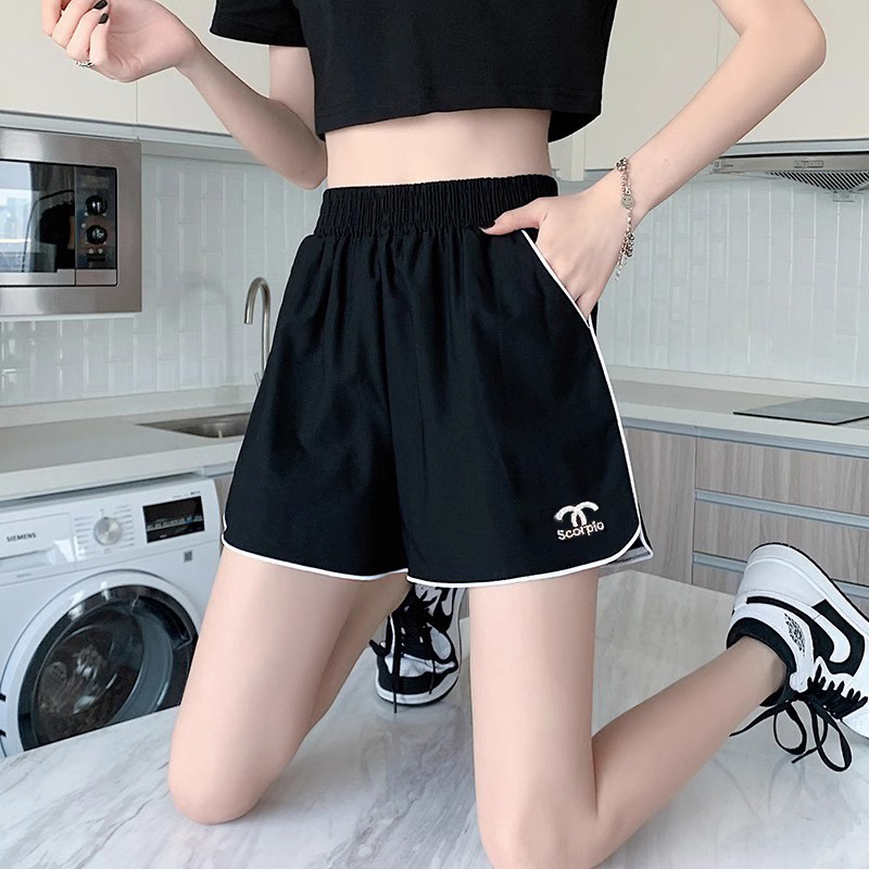冰丝速干运动短裤女2025夏季新款宽松薄款高腰外穿居家休闲阔腿裤