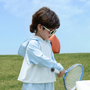 儿童防晒衣2024新款夏季男童防紫外线女童连帽外套宝宝防晒服透气