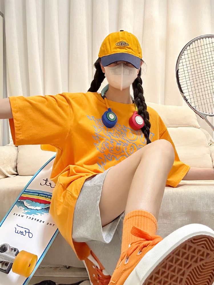 运动套装女夏季学生韩版宽松显瘦时尚短袖短裤休闲两件套跑步服潮
