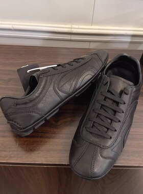 STF复古阿甘鞋女 牛皮系带德训鞋舒适百搭休闲鞋