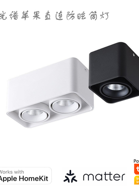 Matter Thread智能明装筒灯绿米涂鸦ZigBee苹果homekit智能盒子燈