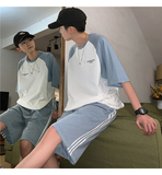 蓝色套装