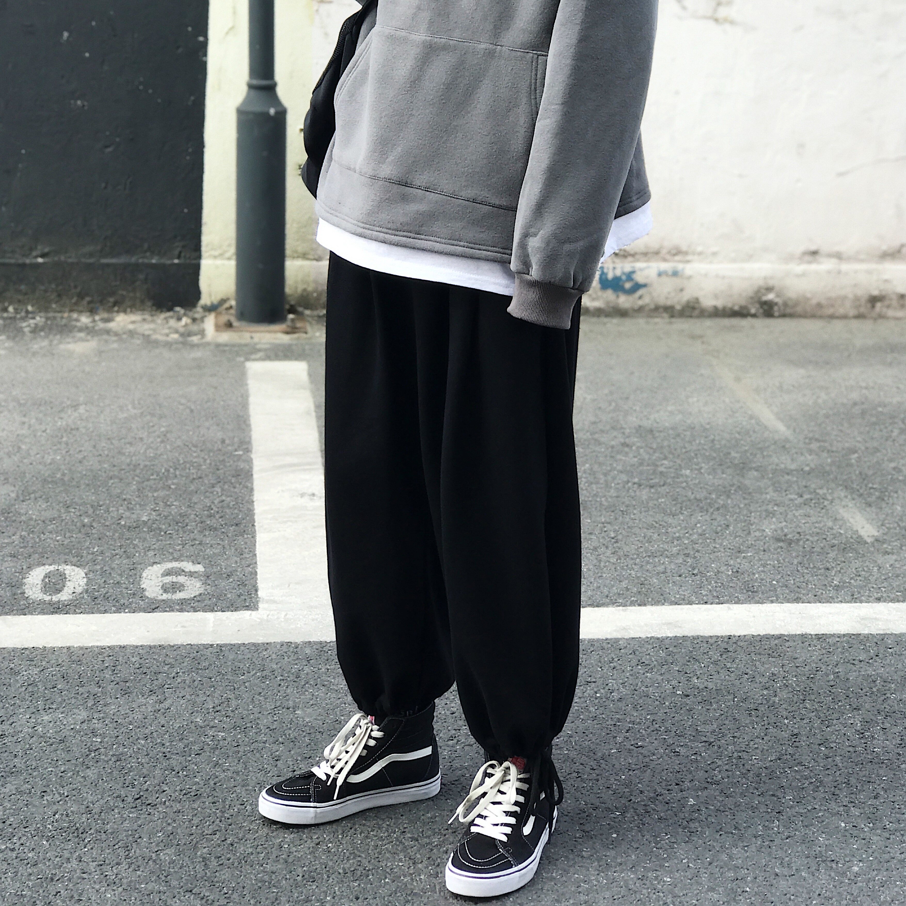 休闲长裤男束脚直筒阔腿灯笼裤男潮流9分裤601-1-K498-p30,男装休闲裤,星座601-1