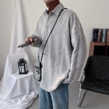 新款日系文艺复古磨毛厚款衬衫男韩版宽松潮外套601-1-WT7003-p50，男装夹克，星座601-1
