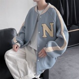 2021棒球服男潮牌ins外套韩版潮流宽松炸街痞帅夹克-JX99-p55，男装夹克，星座601-1