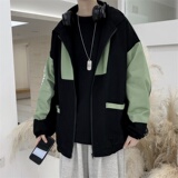 20/秋ins超火的夹克撞色风衣薄款工装外套601-1-W115-p55，男装夹克，星座601-1