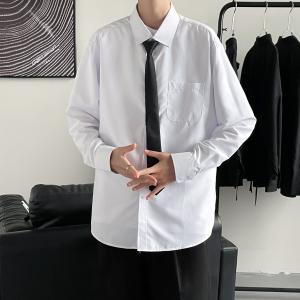 送领带 春秋袖衬衫 DK制服 情侣衬衣男女衬衫衬衣~601-1-Q711-p30图片