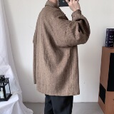 新款日系文艺复古磨毛厚款衬衫男韩版宽松潮外套601-1-WT7003-p50，男装夹克，星座601-1