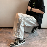 炸街裤子男夏季薄款ins休闲运动宽松痞帅vibe风工装裤-LK221-p35，男装休闲裤，星座601-1
