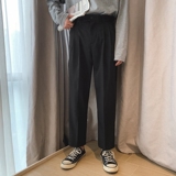 秋款新品宽松休闲裤坠感西裤男ins裤子九分裤601-1-XK09-p38，男装西裤，星座601-1
