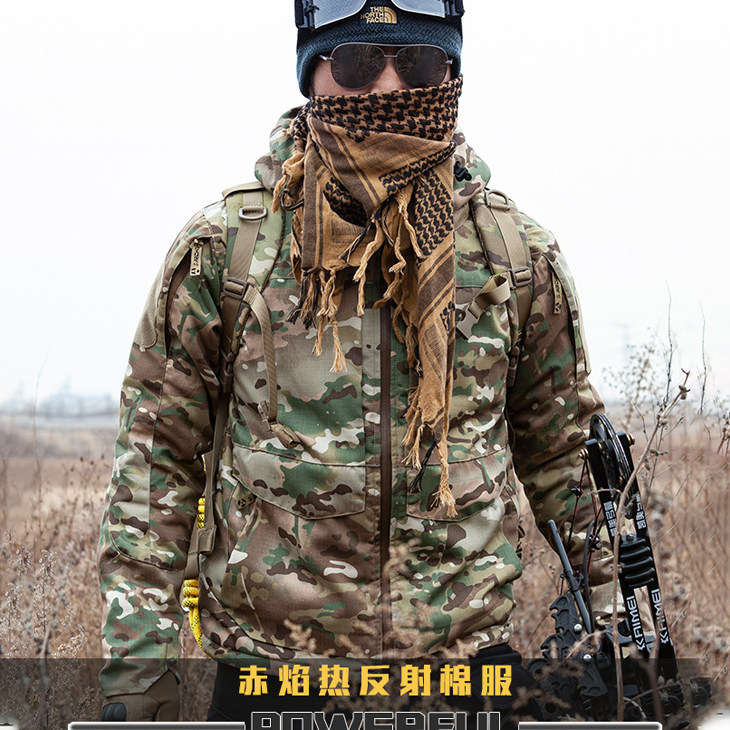 户外冬季战术加厚登山服
