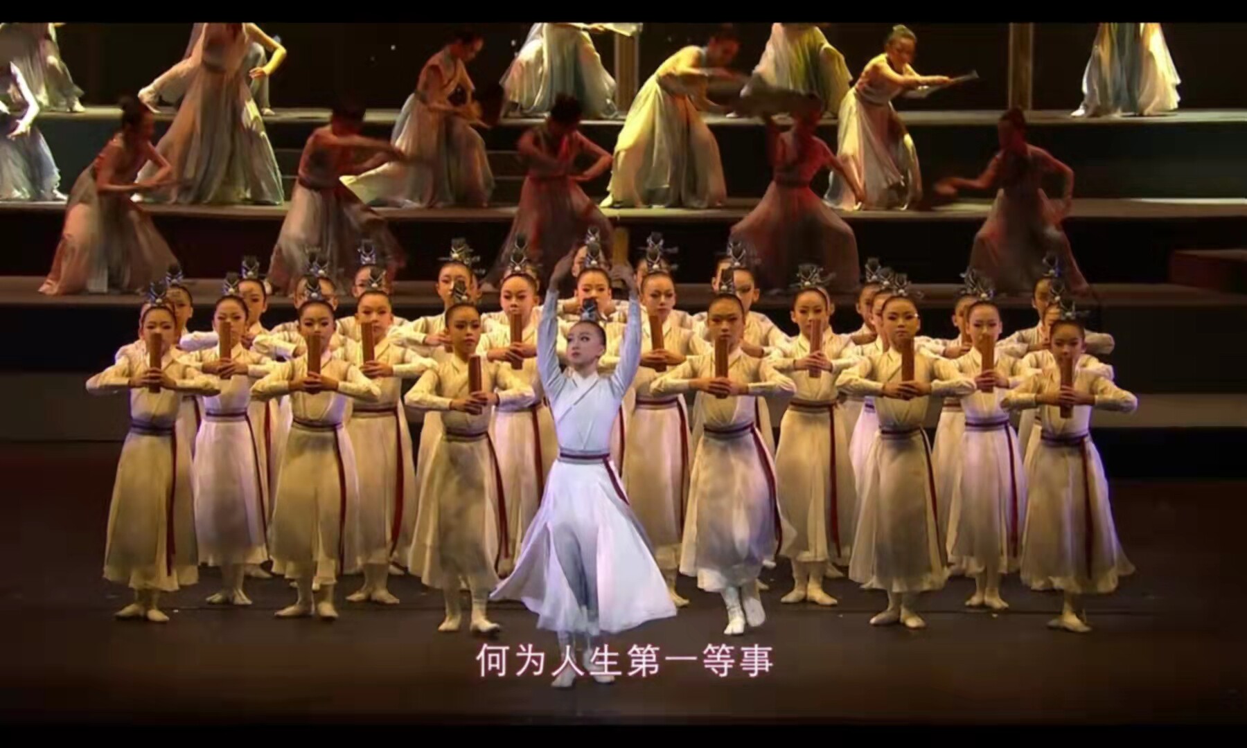 壮志儿童少年行舞蹈演出服少年志水墨朗诵表演服汉服国学服中国说