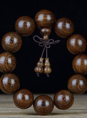 金丝檀木佛珠手串念珠手链文玩手串沉水檀木手串男女情侣手串108