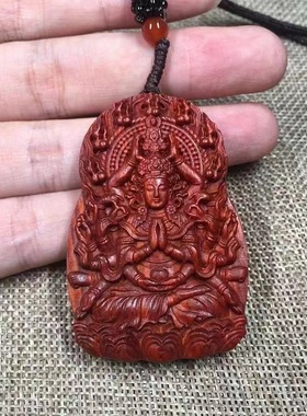 小叶紫檀千手观音本命佛