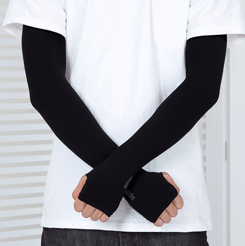 骑车防晒袖套冰袖套袖透气凉爽户外钓鱼套袖骑行男款手套大码护臂