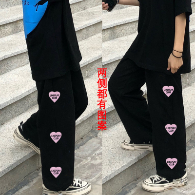 松紧腰休闲九分裤小众
