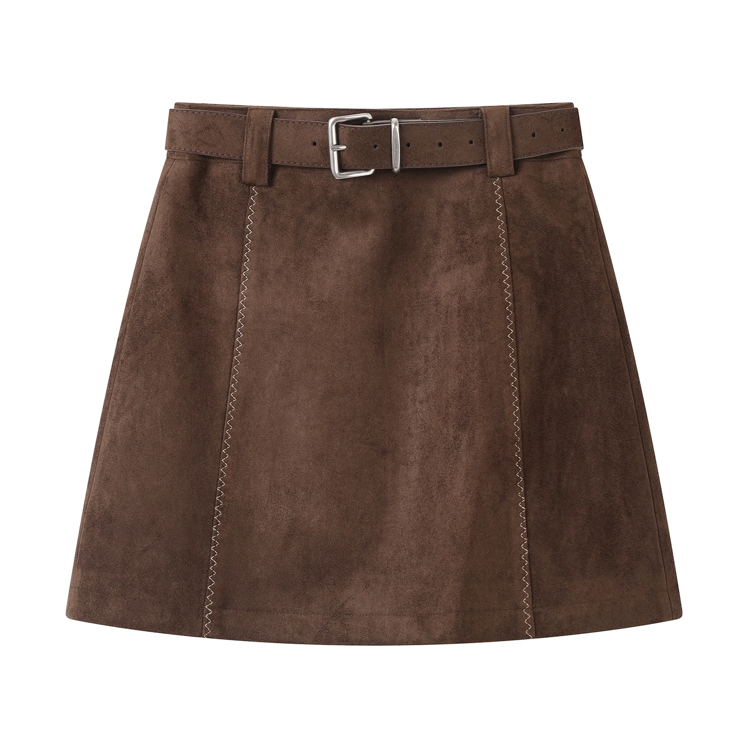 半身裙女秋冬新款美拉德复古鹿皮绒气质辣妹a字无安全裤高腰短裙