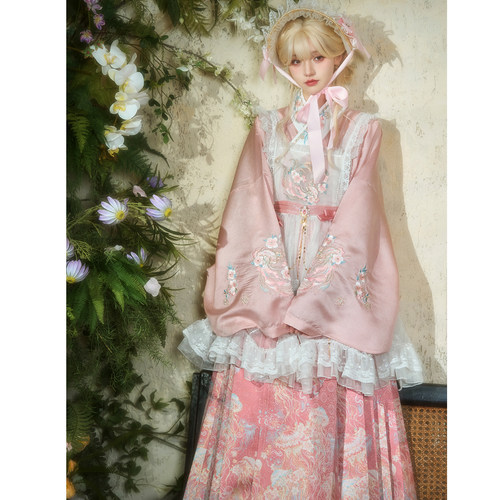 汉洋折衷套装汉服套装琵琶袖上衣