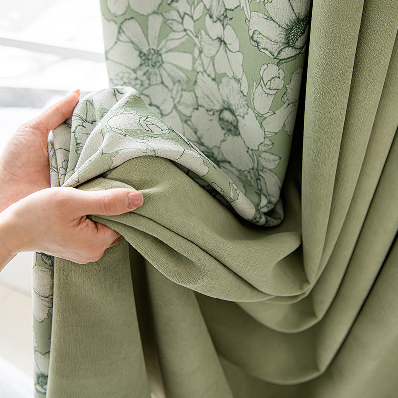 洛春遮光雪尼尔窗帘现代简约