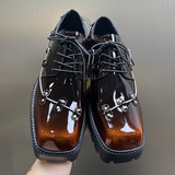 A258-QL56881-P1252德比鞋英伦复古工装鞋增高商务通勤正装皮鞋，男装工装外套，电商A258