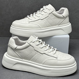 A258-M25680-P180透气男士小白鞋潮流百搭厚底增高运动鞋休闲板鞋，男鞋休闲鞋，电商A258
