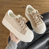 A258-X58161-P115厚底增高情侣休闲丑萌鞋潮流板鞋潮流百搭帆布鞋，男鞋帆布鞋，电商A258