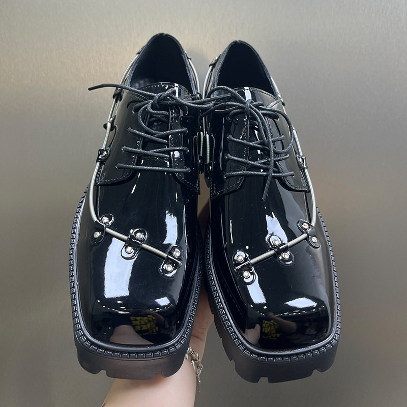 A258-QL56881-P1252德比鞋英伦复古工装鞋增高商务通勤正装皮鞋，男装工装外套，电商A258