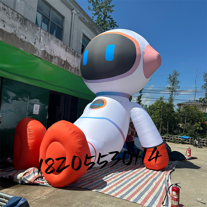 充气卡通猫发光定制气模机器人定制商业美陈户外活动道具萌宠气模