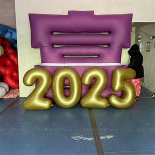 充气福字PVC闭气元宝金币气模新年福字2025字母卡通模型装饰商场