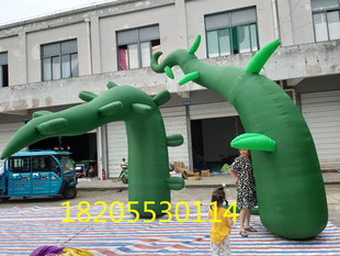 充气花朵仙人掌蘑菇蜗牛仿真蔓藤植物昆虫气模商场景区装饰气模