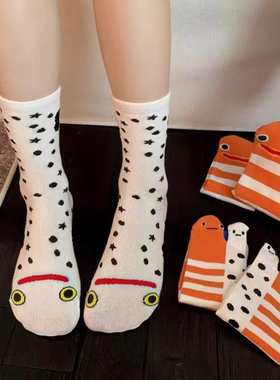 日本冲绳水族馆花鳗袜品周边长筒袜国版日用家居袜子旅游出口品质