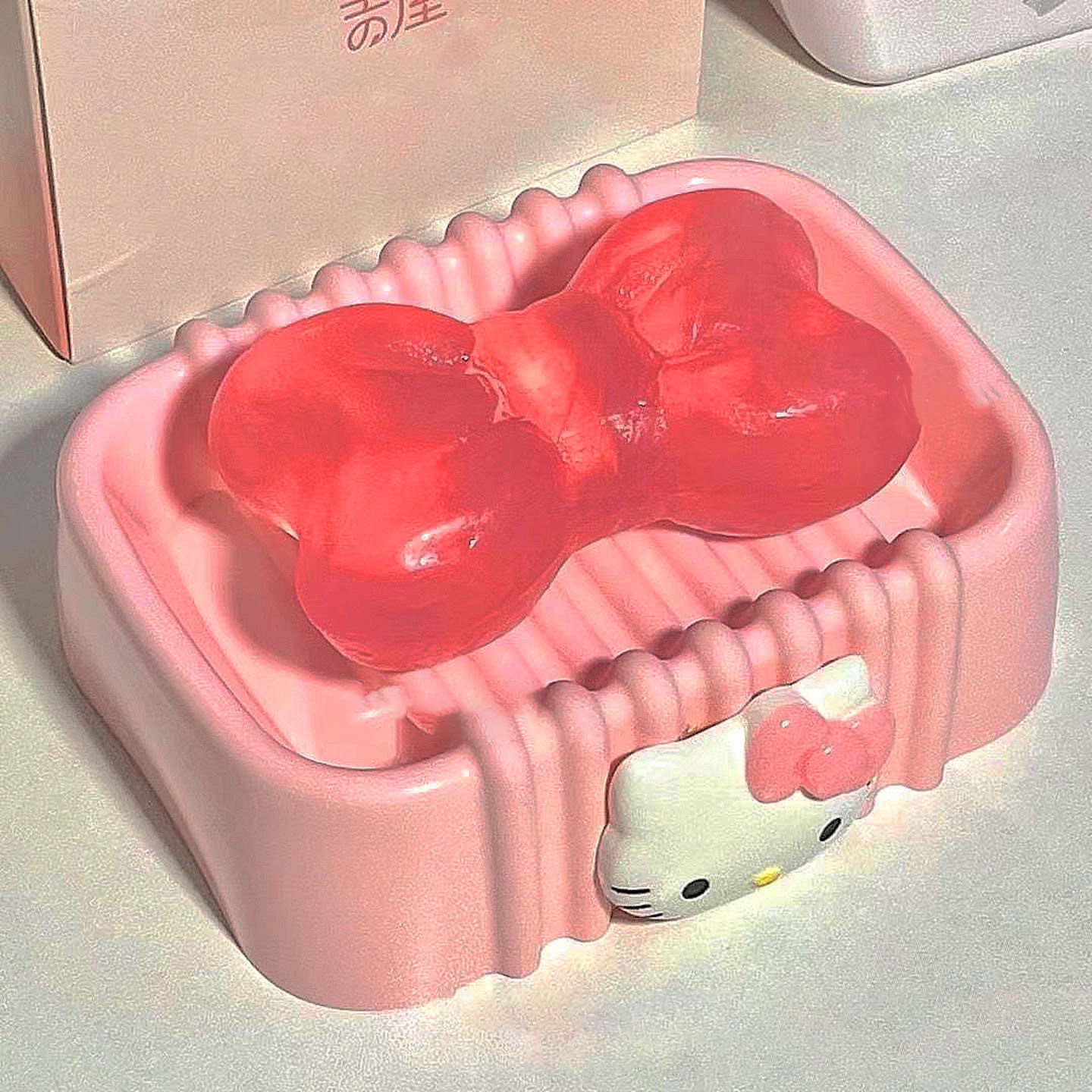 HelloKitty肥皂盒儿童高颜值学生家用宿舍卫生间女生可爱香皂盒