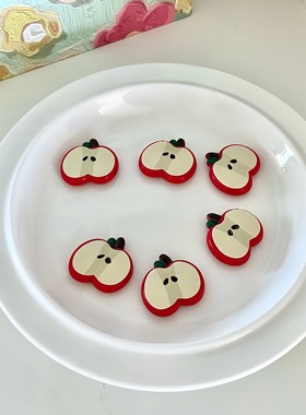 苹果造型冰箱贴创意水果磁性贴 厨房装饰贴 可爱ins风强力磁铁贴