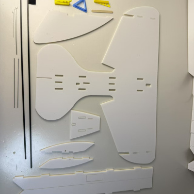 空战机翼展760mm DIY组装 KIT/散件