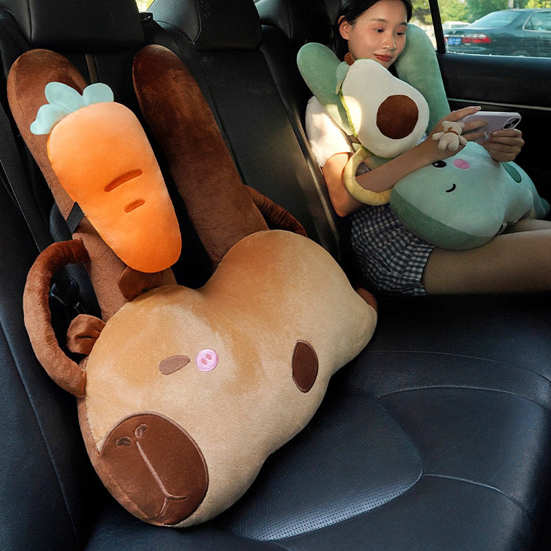 车上抱枕儿童车载睡觉神器长途汽车后排靠枕坐车护颈枕头车内睡枕