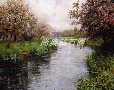 DIY方钻满钻钻石画砖石绣贴钻十字绣名画奈特风景油画宁静的河面