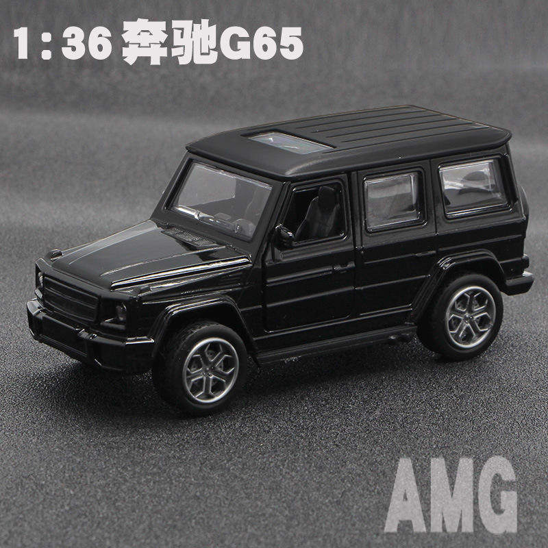 1:36 大奔G65合金车模声光两开门三岁小朋友玩具小车礼品越野车