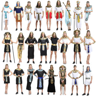 万圣节服装埃及 法老艳后衣服cos舞会古罗马成人男女儿童埃及服饰