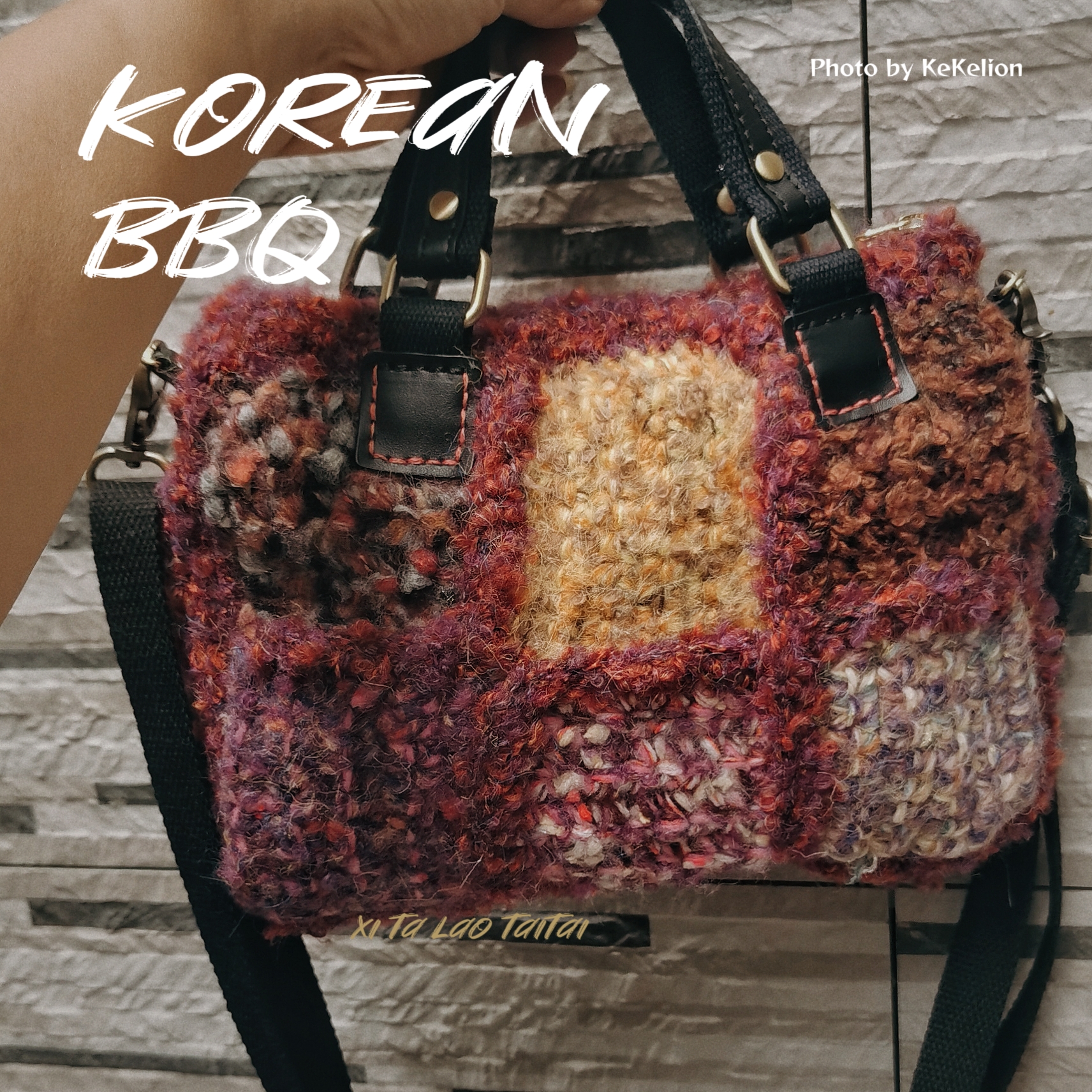 已售罄 手工编织羊毛线手提单肩斜挎女包复古风春夏秋冬搭配新款