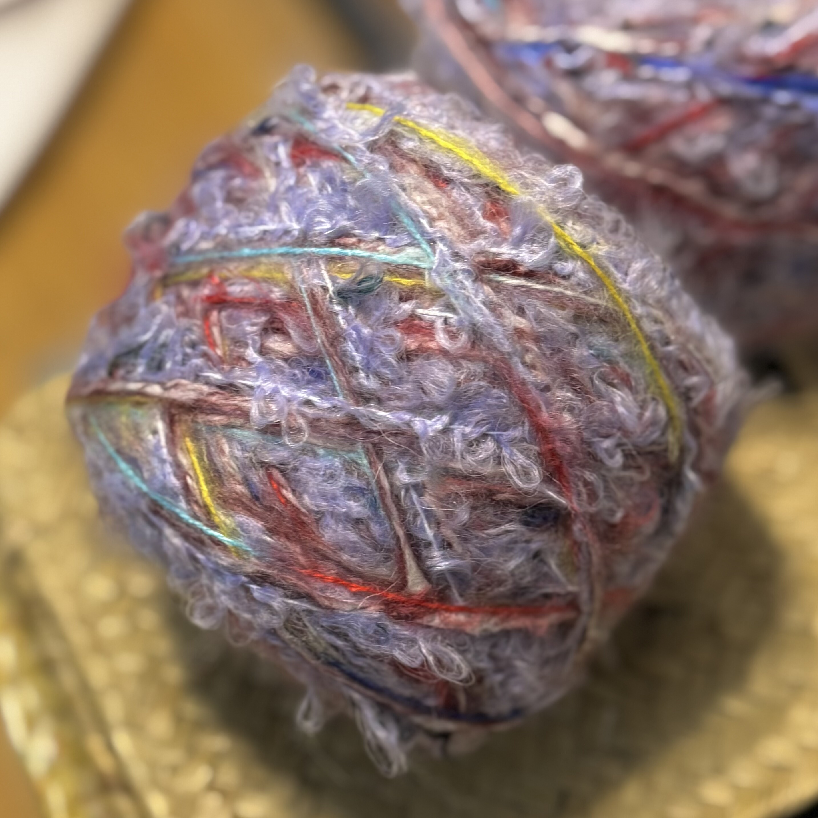 复古美拉德紫系幻彩羊毛手混线外套发卡衣服包围巾手工毛线团