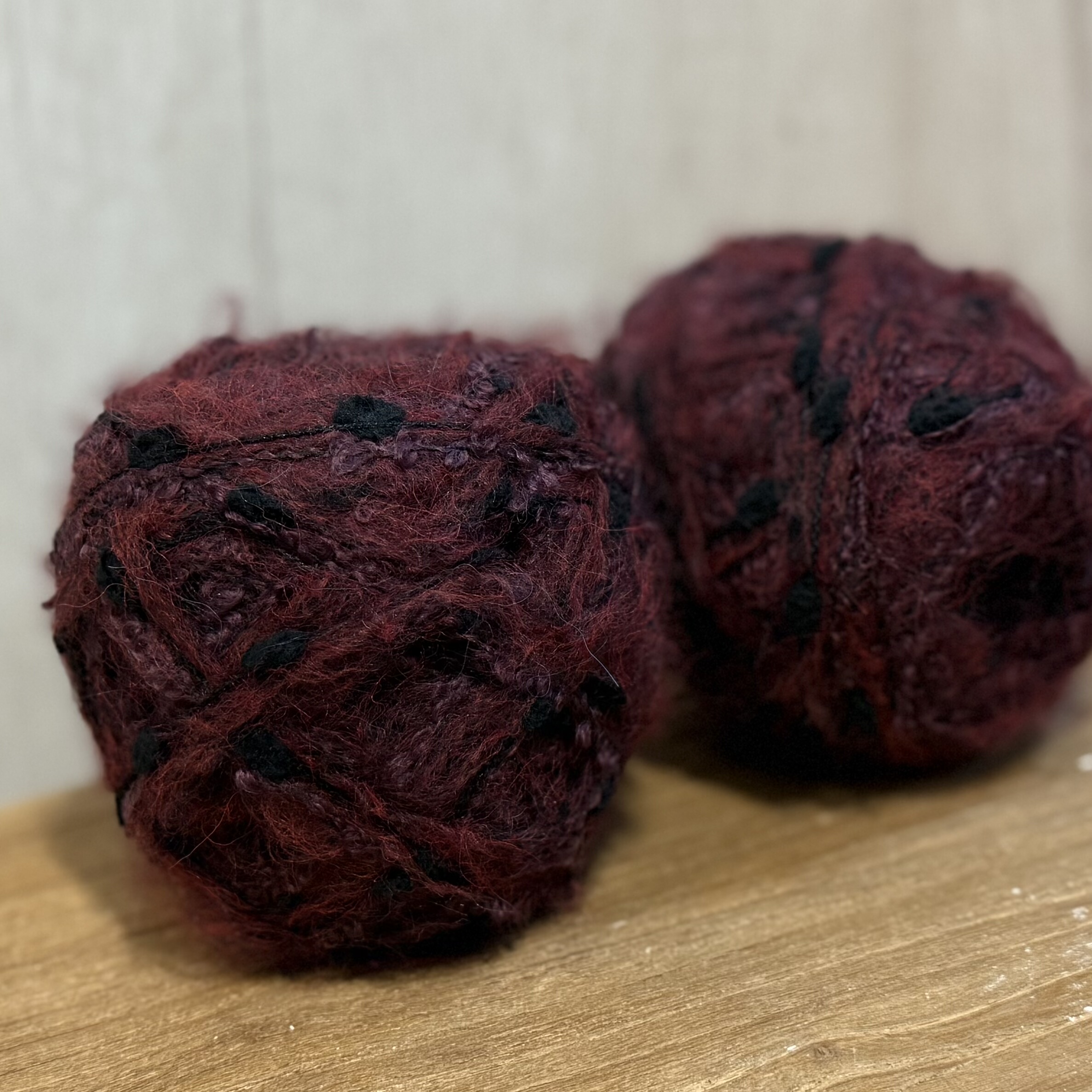 复古干枯玫瑰羊毛线美拉德特色混线diy手工编织包包围巾帽子衣服